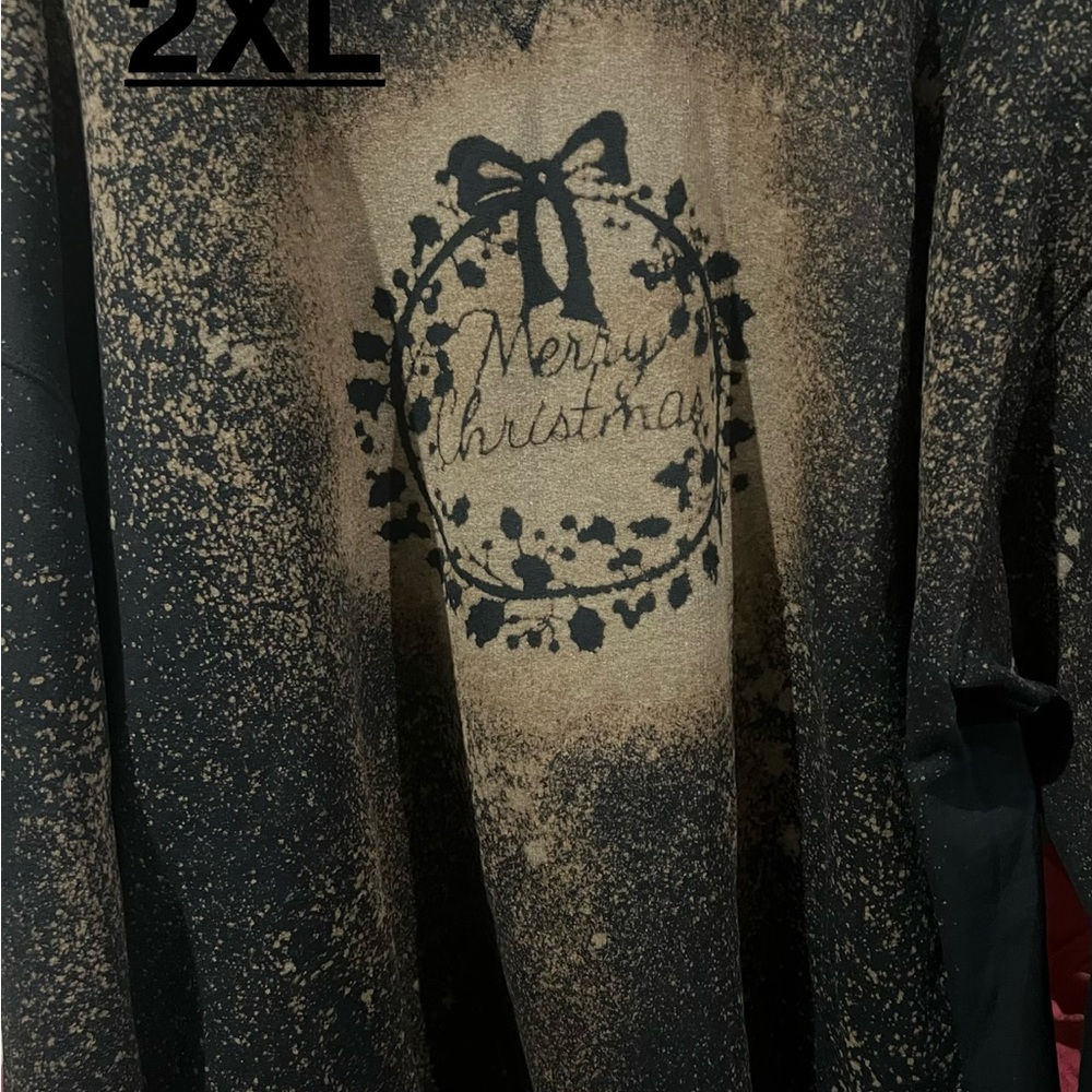 Black and Tan Merry Christmas Sweater